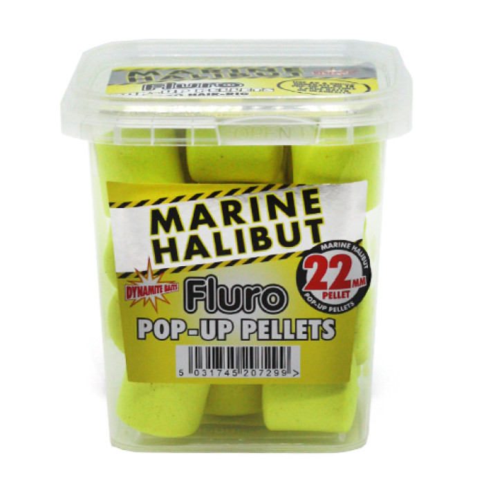 Пелетс Dynamite Baits Pop-Up Fluro Marine Halibut 22mm 162g (DY870)