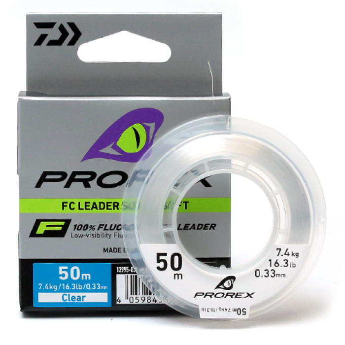 Флюорокарбон Daiwa Prorex FC Leader Super Soft 15m 20.4kg 0.60mm (12995-060)
