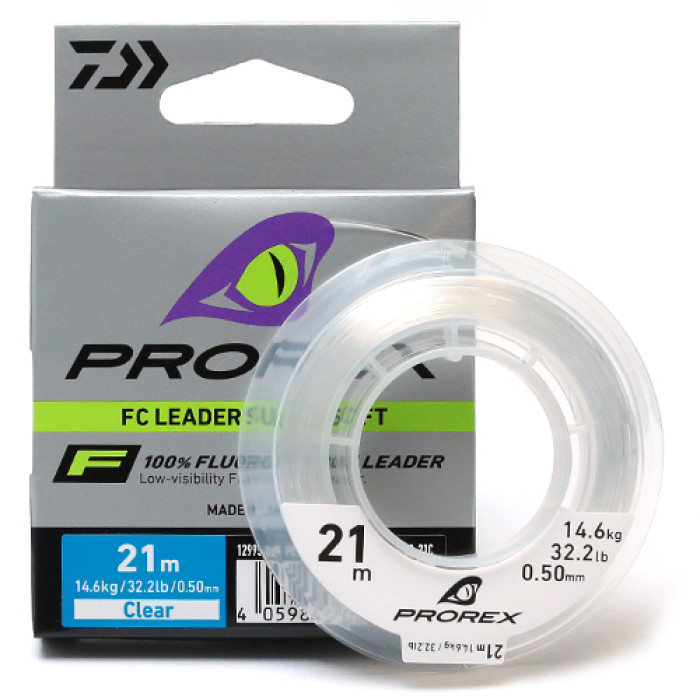 Флюорокарбон Daiwa Prorex FC Leader Super Soft 15m 20.4kg 0.60mm (12995-060)
