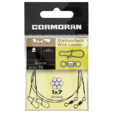 Повідець сталевий Cormoran 1x7 Wire leader 30cm 15kg 2pcs (75-24150)