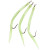 Морський монтаж Fladen Rubber Mac 3pcs size 14/0 Luminous (17-816-140), 270.00 грн.