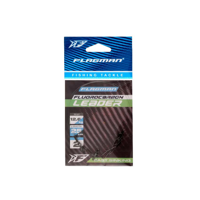 Повідець Flagman Fluorocarbon Leader 12.6кг 25см
