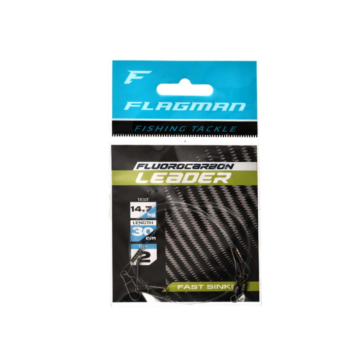 Повідець Flagman Fluorocarbon Leader 14.7кг 30см