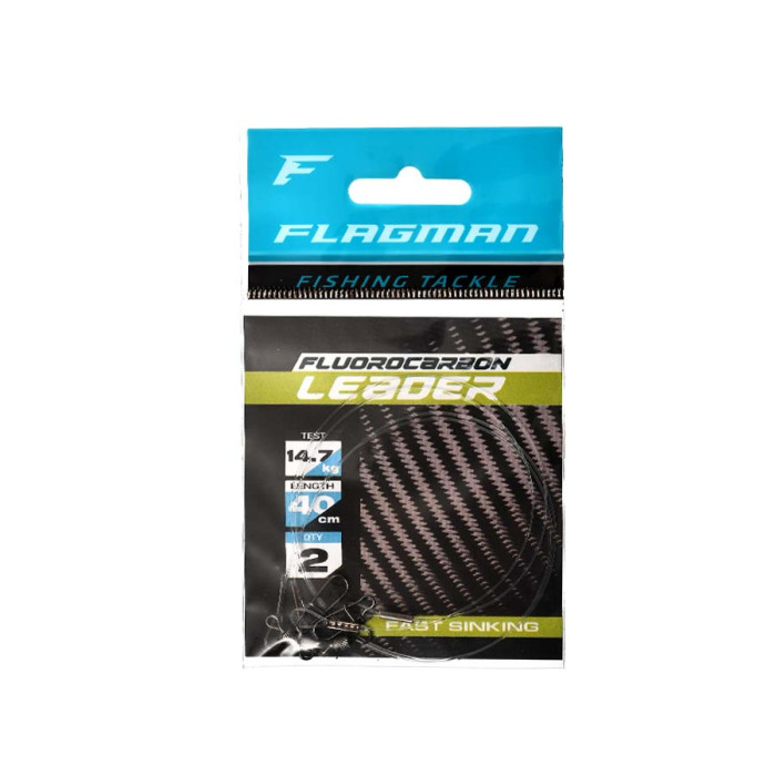 Повідець Flagman Fluorocarbon Leader 14.7кг 40см