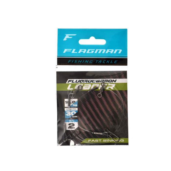 Повідець Flagman Fluorocarbon Leader 16.8кг 30см