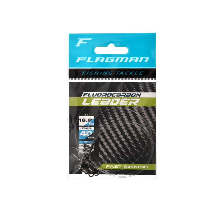 Повідець Flagman Fluorocarbon Leader 16.8кг 40см