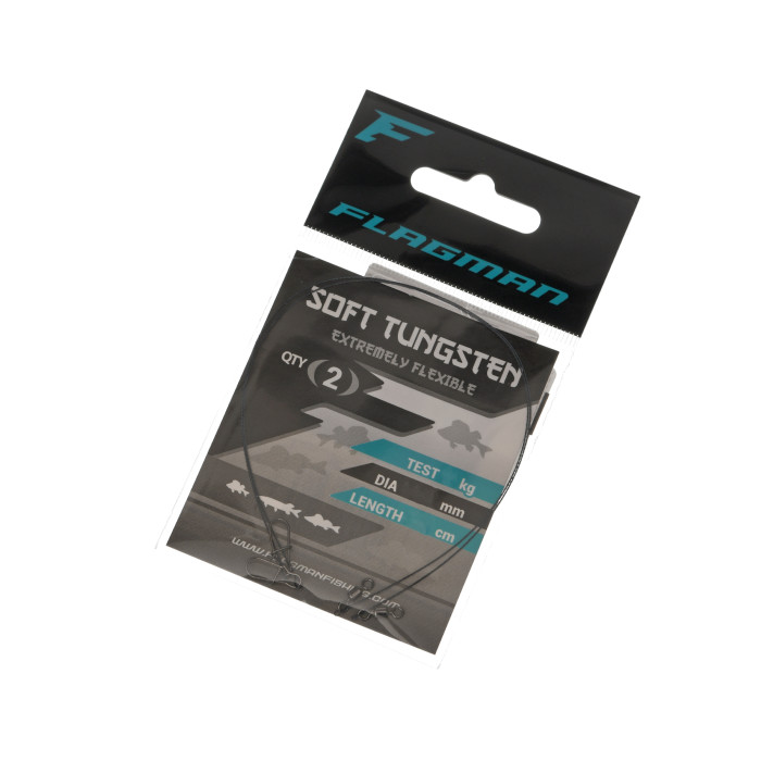 Поводок Flagman Soft Tungsten 9кг 20см 0.30мм