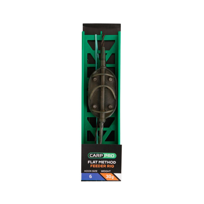 Готове оснащення на лідкорі Carp Pro Flat Method Feeder №6 30г