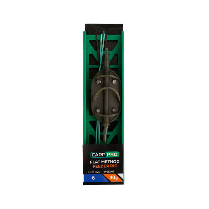 Готове оснащення на лідкорі Carp Pro Flat Method Feeder №6 40г