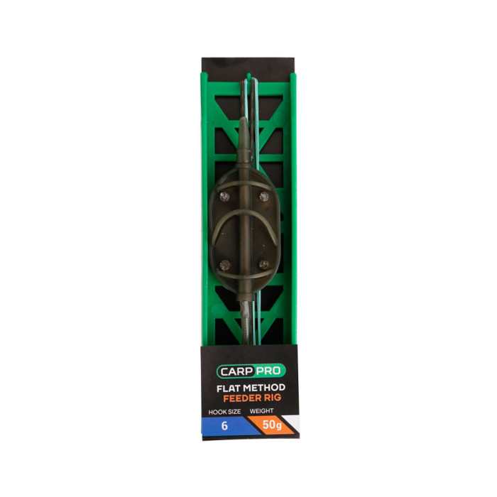 Готове оснащення на лідкорі Carp Pro Flat Method Feeder №6 50г