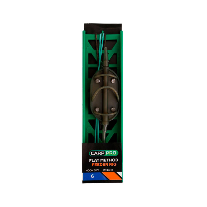 Готове оснащення на лідкорі Carp Pro Flat Method Feeder №6 80г