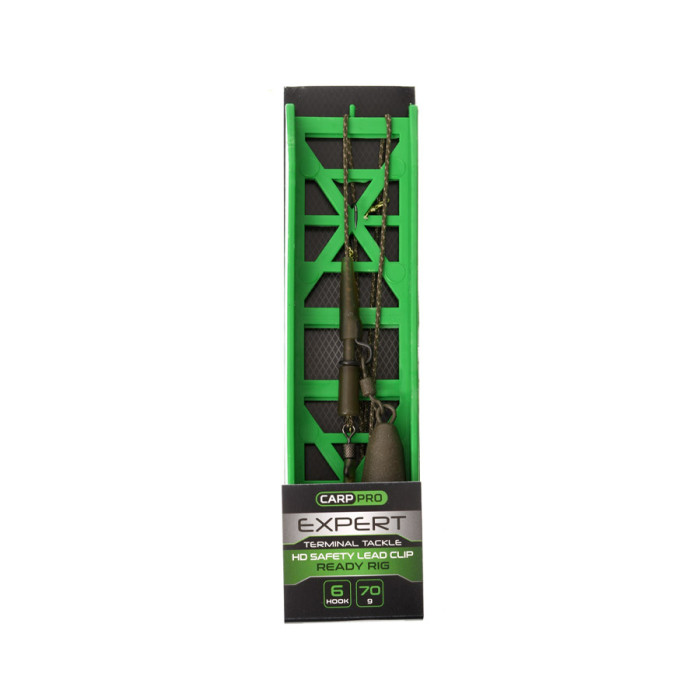 Готове оснащення на ледкорі Carp Pro HD Safety Lead Clip №6 70г