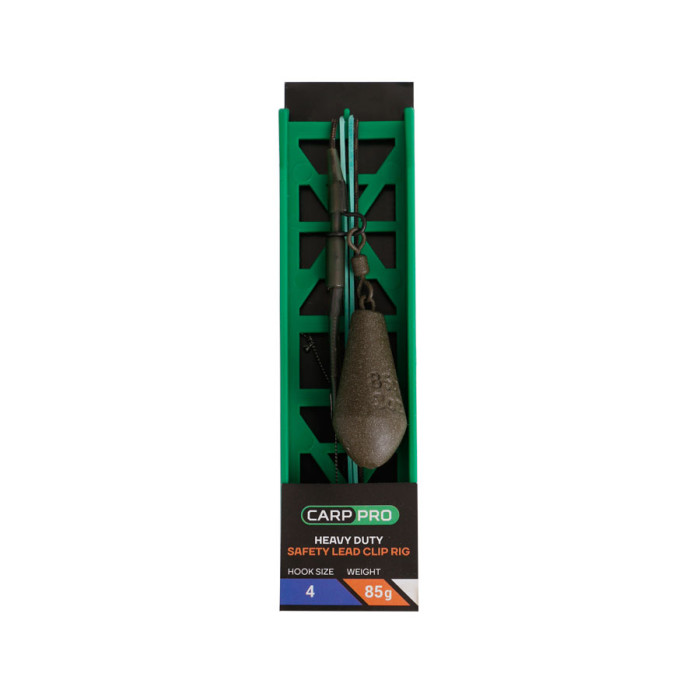 Готове оснащення на лідкорі Carp Pro HD Safety Lead Clip №4 85 г