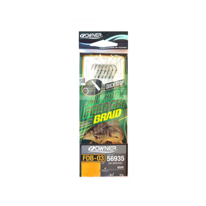 Гачок з повідцем Owner Method Feeder FDB-03 №06
