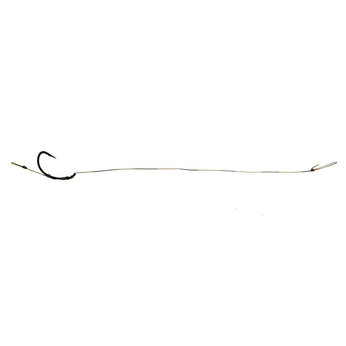 Готовий повідець Carp Pro Camo Hooklink 15см 15lb PTFE Curved Shank №8