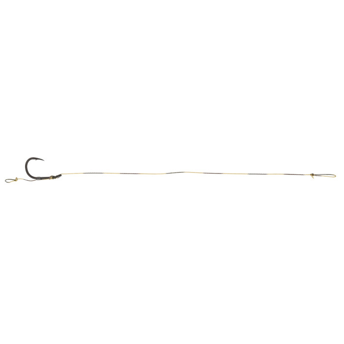 Готовый поводок Carp Pro Camo Hooklink 15см 25lb PTFE Wide Gape In-turned №8