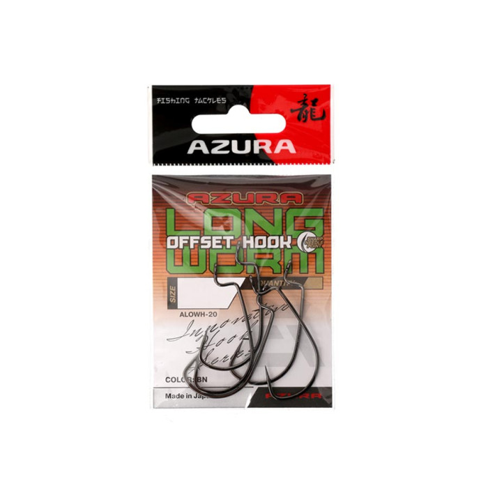 Гачки Azura Long Offset Worm Hook №4/0