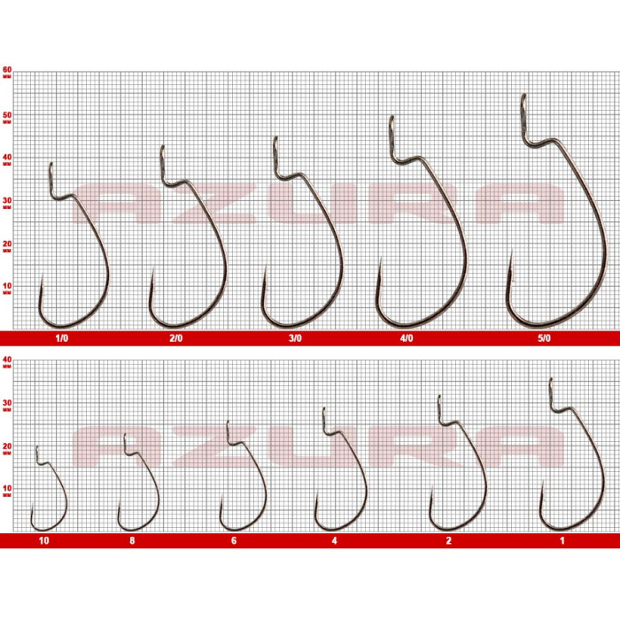 Гачки Azura Kenshin Offset Hook №5/0