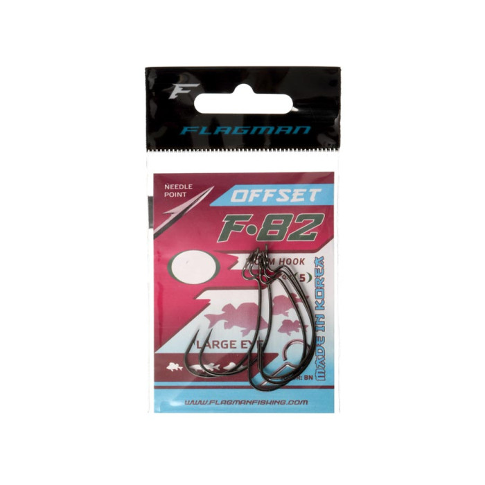 Гачки Flagman F-82 Offset Hook №8