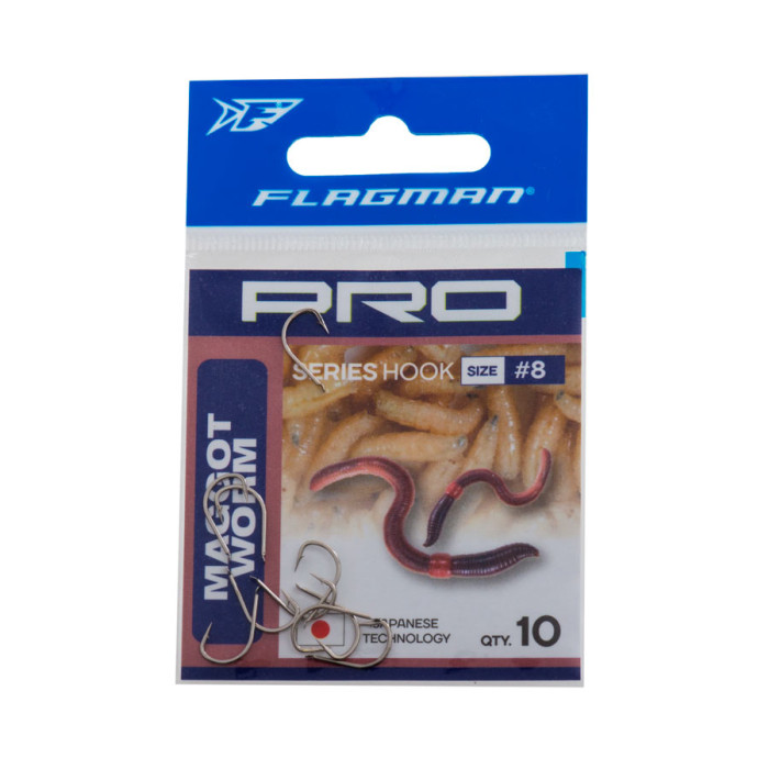 Гачки Flagman Maggot Worm Pro №16