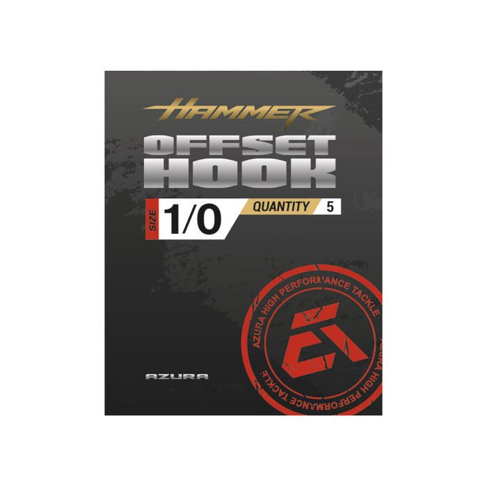 Гачки Azura Hammer Offset Hook #1/0