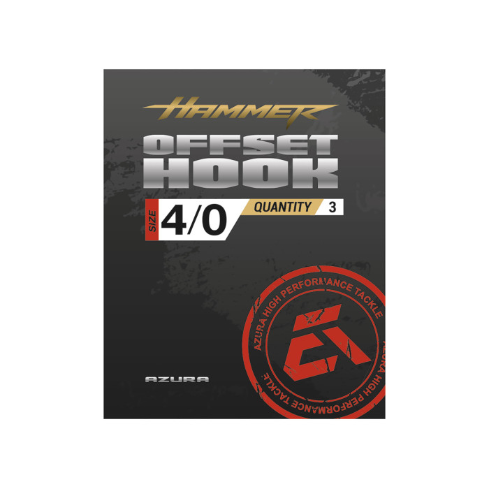 Гачки Azura Hammer Offset Hook #4/0