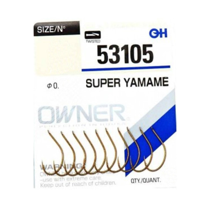 Гачки Owner Super Yamame 53105 Woody Brown №07