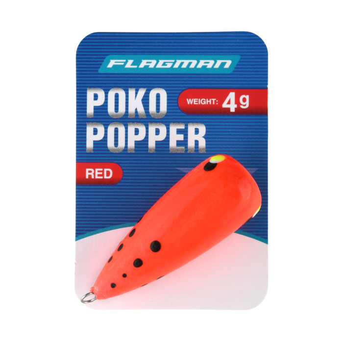 Воблер Flagman Poko Popper 4г red
