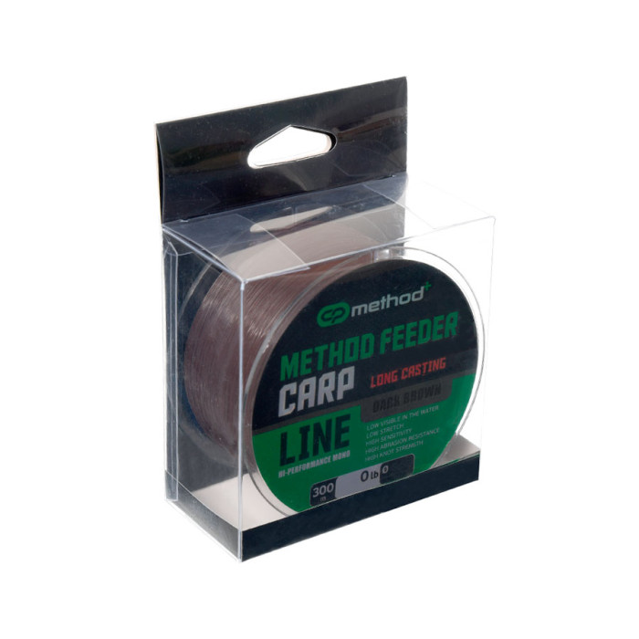 Леска Carp Pro Method+ Method Feeder Carp Dark Brown 300м 0.30мм