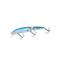 Воблер Bomber 15 Jointed Long A 11.4см 17.7г Silver Prism Blue Back
