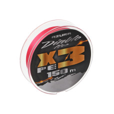 Шнур Azura Diablo Neo X3 Pink 150м #0.6 0.128мм