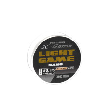 Шнур Azura X-Game Light Game Nano X8 PE White 150м #0.15 0.069мм