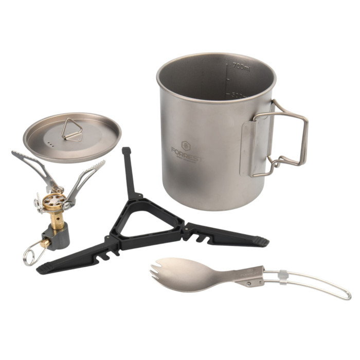Котелок с горелкой Forrest Camper Titanium Mug Kit 750мл