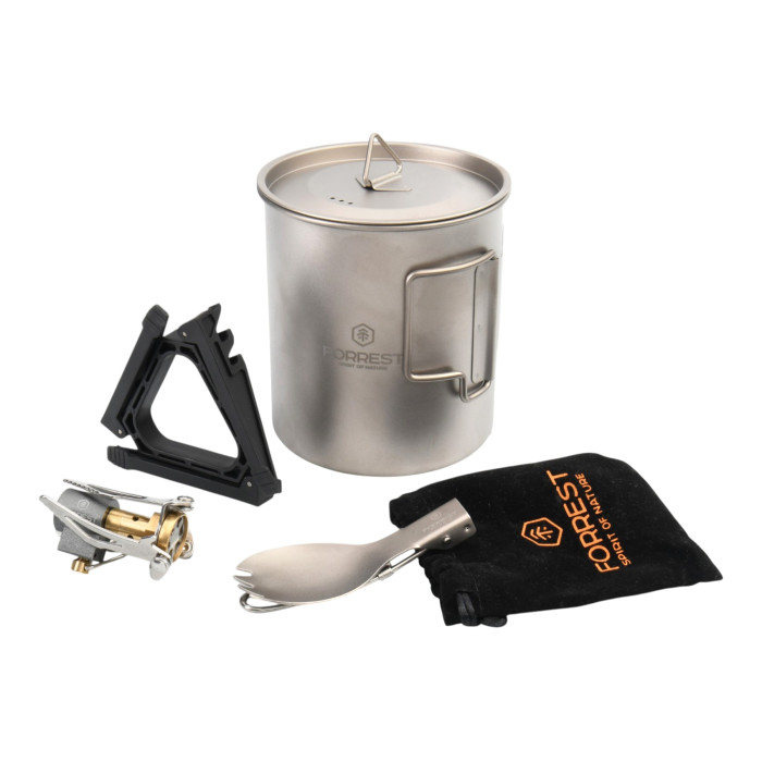 Котелок с горелкой Forrest Camper Titanium Mug Kit 750мл
