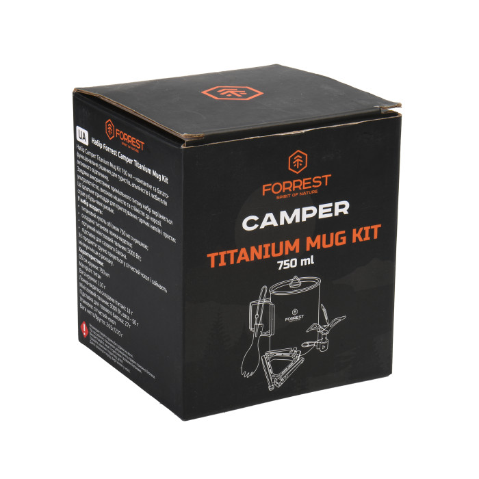 Котелок с горелкой Forrest Camper Titanium Mug Kit 750мл