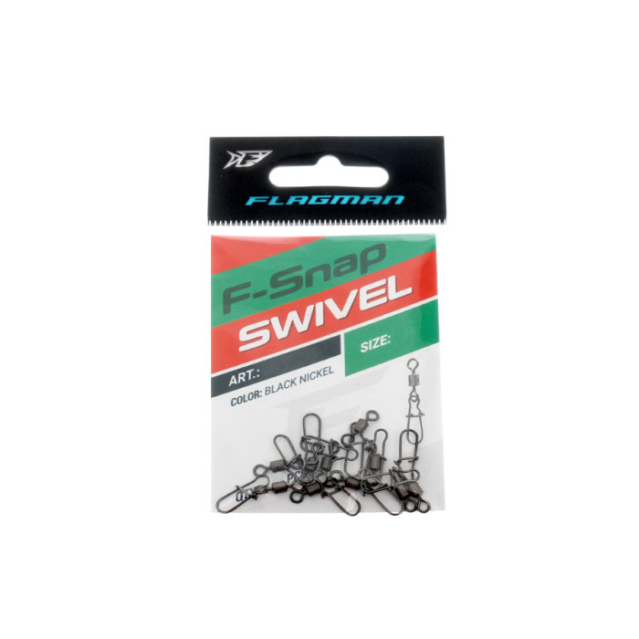 Вертлюг з застібкою американка Flagman Swivel-F Snap #10