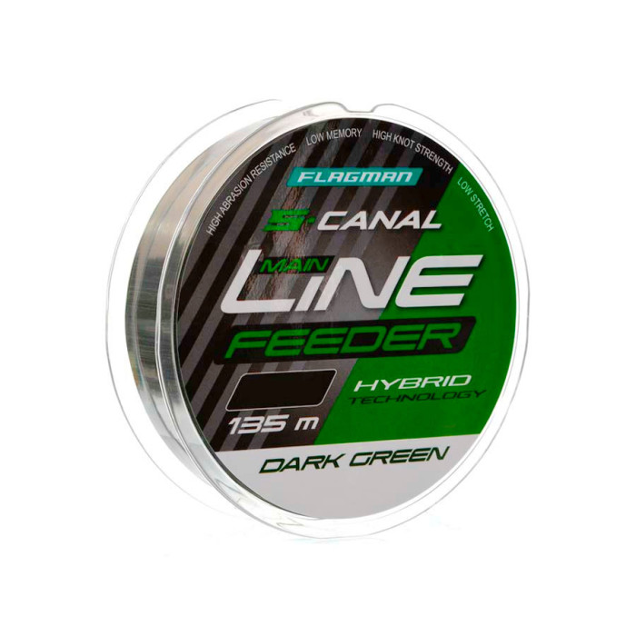 Жилка Flagman S-Canal Feeder Dark Green 135м 0.20мм