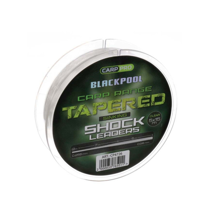 Конусный монолидер Carp Pro Blackpool Carp Tapered Leaders 0.255-0.56мм