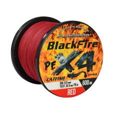 Шнур Flagman BlackFire Cat Fish PE X4 Red 600м 0.50мм