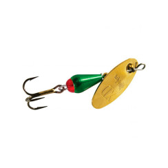 Блешня Mepps XD Platium Gold/Green №0 2.5г