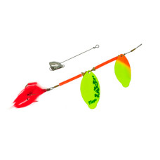 Блешя Mepps Tandem Brochet №3 27г AG/Orange-Chartreuse