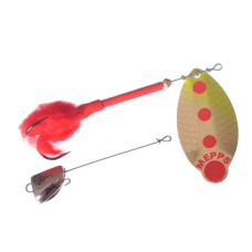 Блешня Mepps Lusox Fluo Hot Chartreuse/Gold 16г