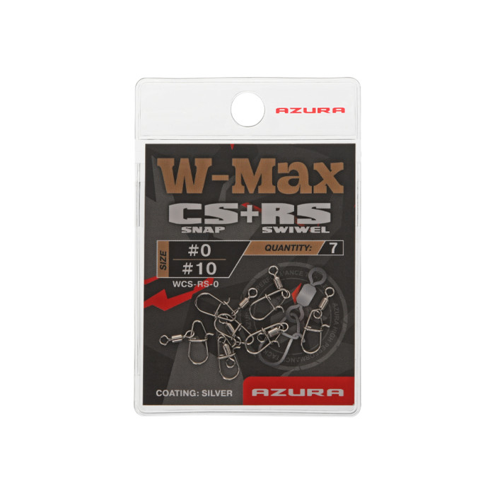 Застежка с вертлюгом Azura W-Max CS Compact Snap+RS Roling Swiwel #0/#10