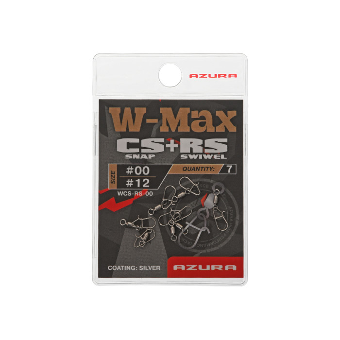 Застежка с вертлюгом Azura W-Max CS Compact Snap+RS Roling Swiwel #00/#12