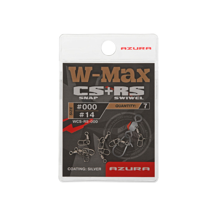 Застежка с вертлюгом Azura W-Max CS Compact Snap+RS Roling Swiwel #000/#14