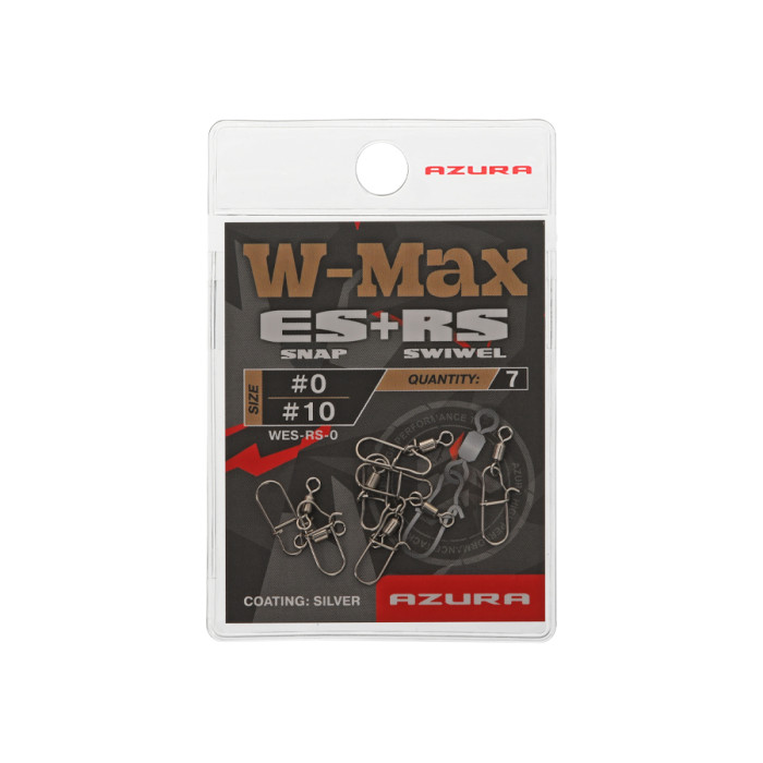 Застежка с вертлюгом Azura W-Max ES Extended Snap+RS-Roling Swiwel #0/#10