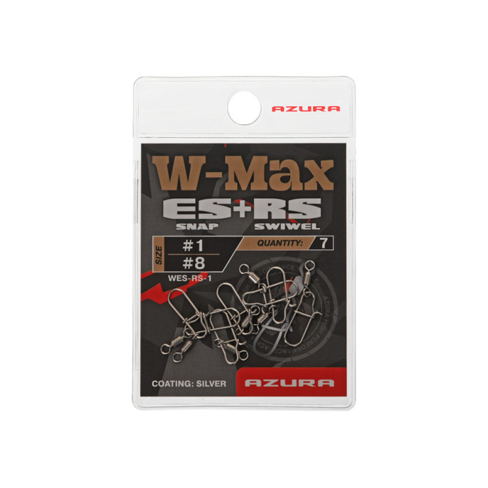 Застежка с вертлюгом Azura W-Max ES Extended Snap+RS-Roling Swiwel #1/#08