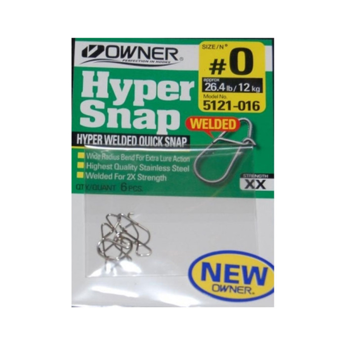 Застібка Owner Hyper Welded Quick Snap №0