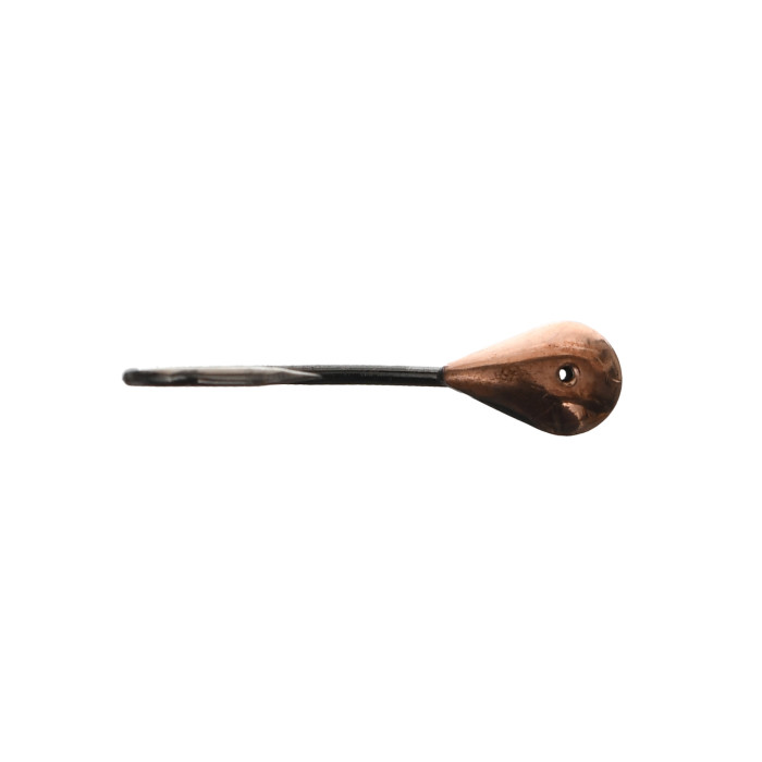 Мормышка летняя паяная Карп-Капля №17 Curved Shank BN #8 Медь