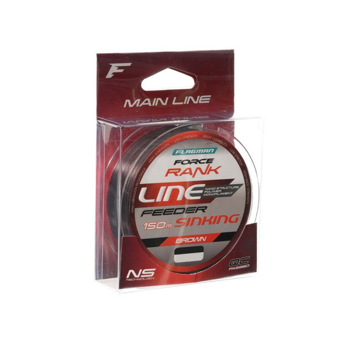 Жилка Flagman Force Rank Feeder Main Line Dark Brown 150м 0.35мм